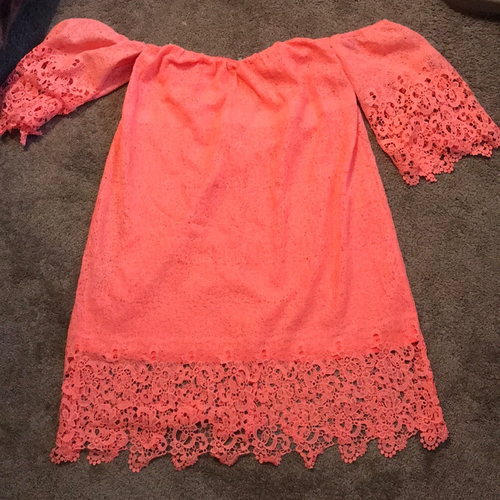 Coral dress